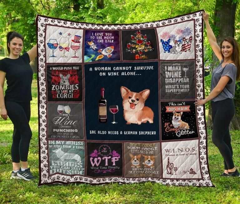 Corgi HUR5415 3D Customized Quilt CAMLI2407