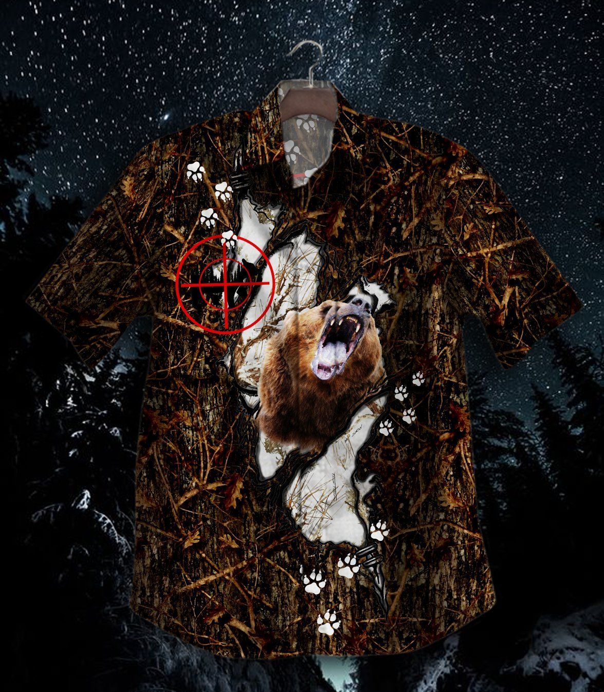 Bear Hunting Nmn Gt Hawaiian Shirt-Zx11147