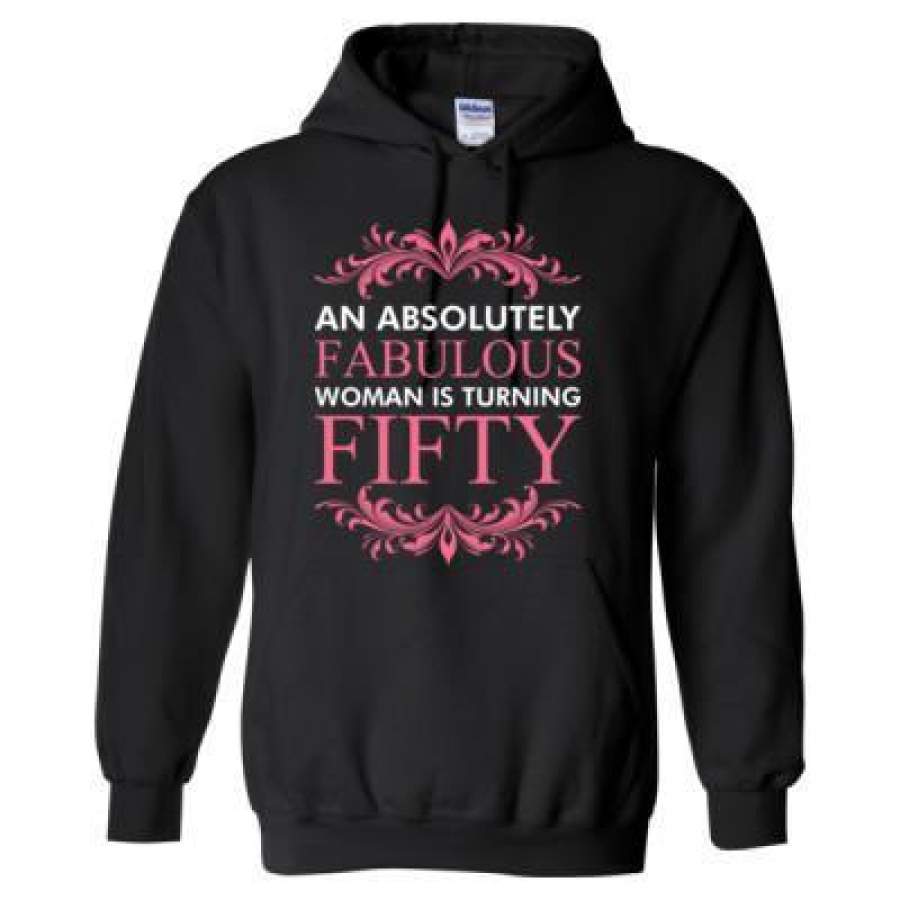 AGR An Absolutely Fabulous Women Is Turning Fifty – Heavy Blend™ Hooded Sweatshirt