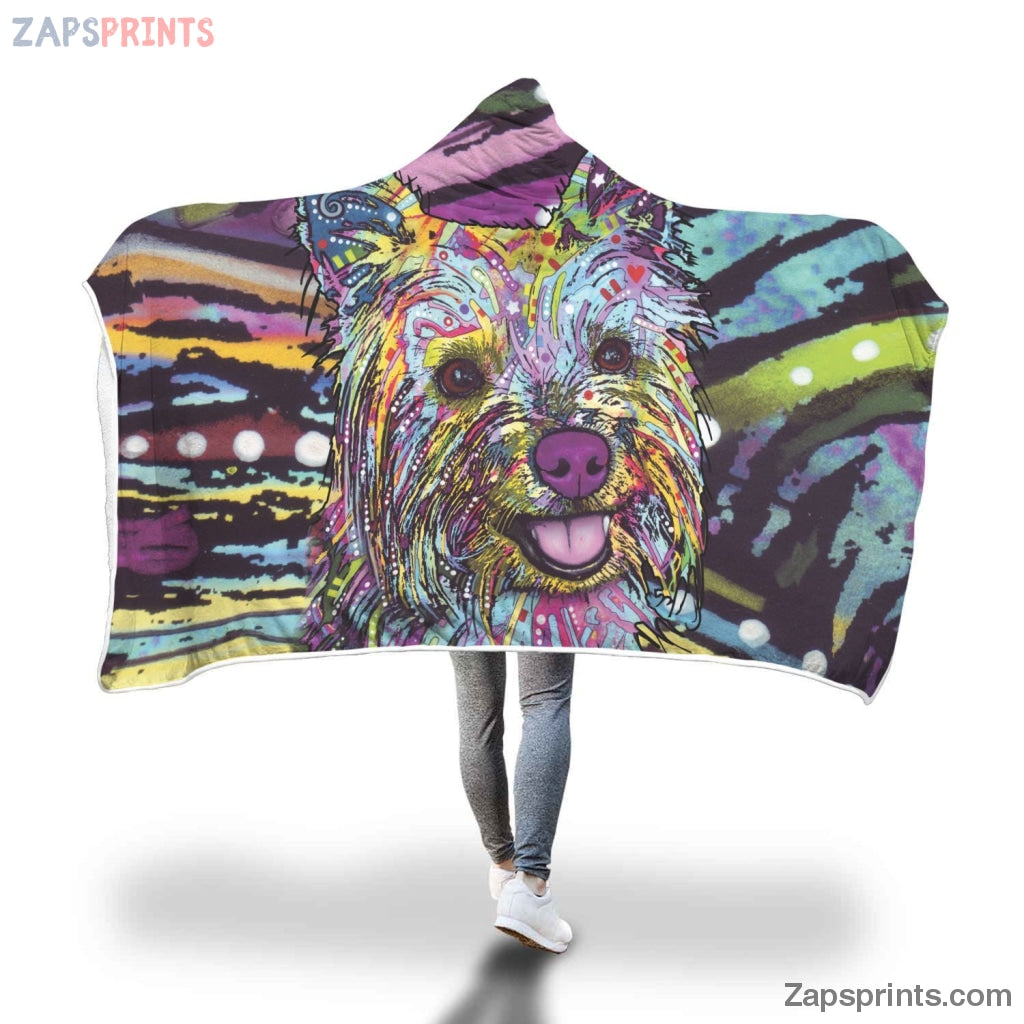 Cairn Terrier Design Hooded Blanket – Dean Russo Art