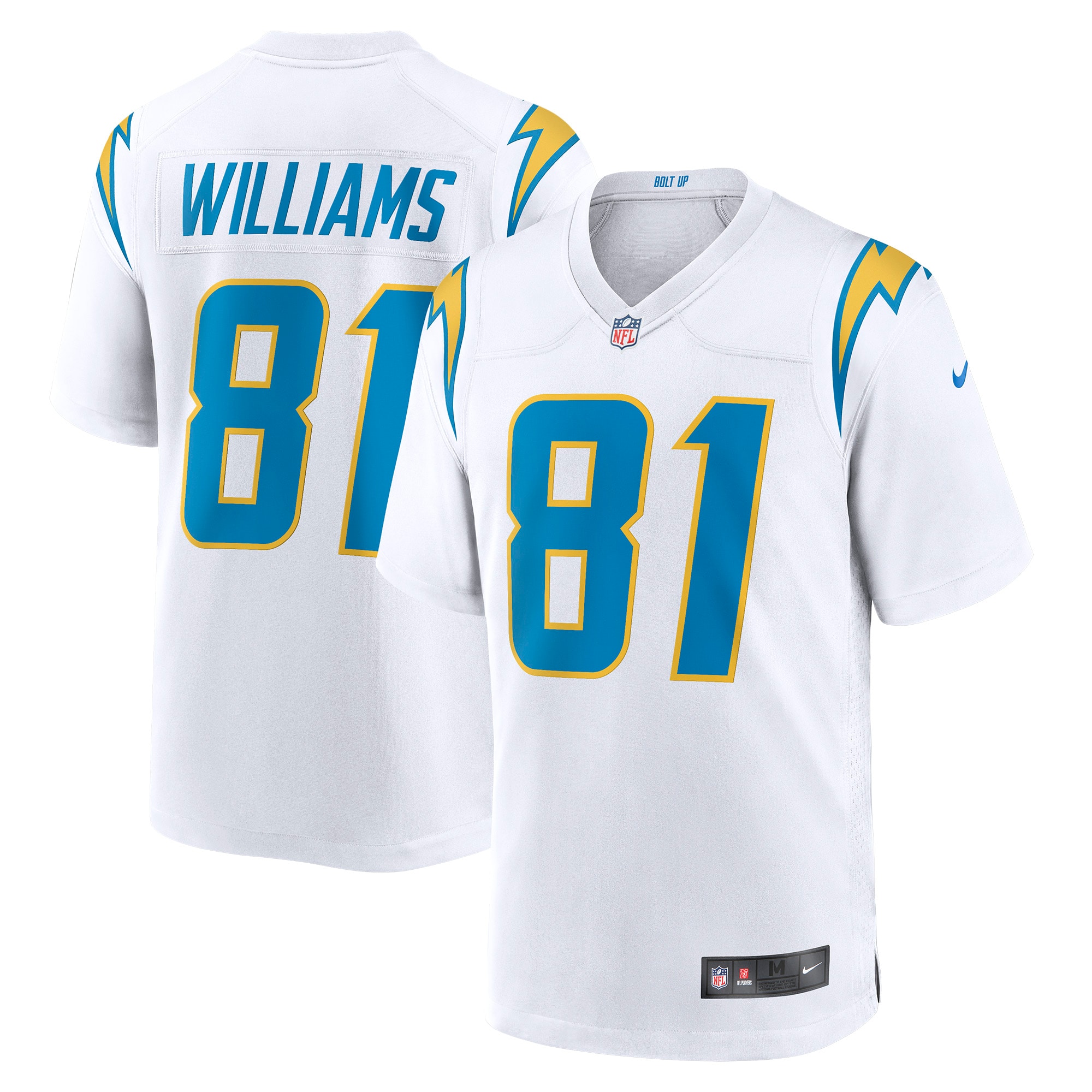 Men’s Los Angeles Chargers Mike Williams White Game Jersey