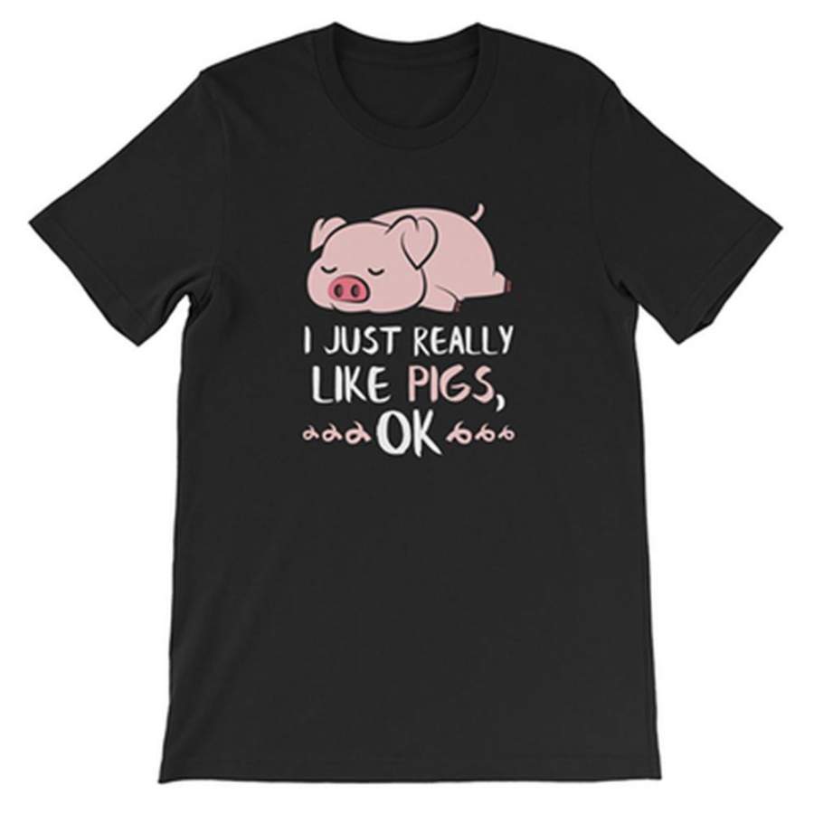 Pig Girl T Shirt Funny Animal Shirt Pig Gifts Idea Cute Pig Shirt Pig Lover Tshirt Vintage Farm Shirt