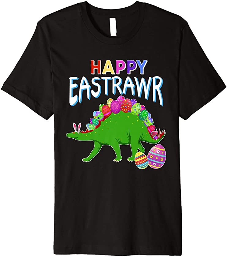 Dinosaur Easter Egg Happy Eastrawr T Rex Bunny Costume Kids Premium T-Shirt