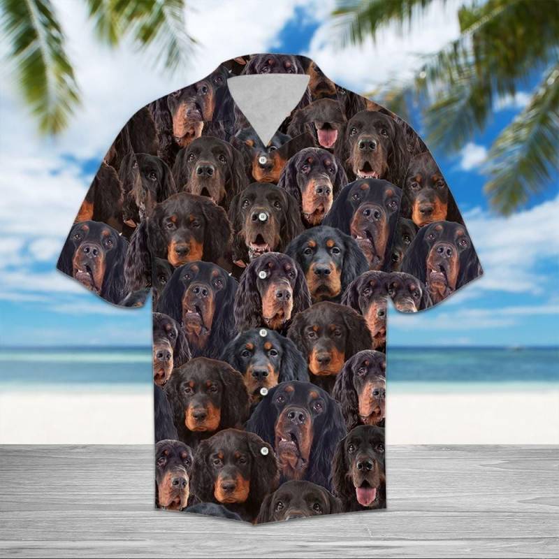 Artsyhomes Gordon Setter Awesome Hawaiian Ha176