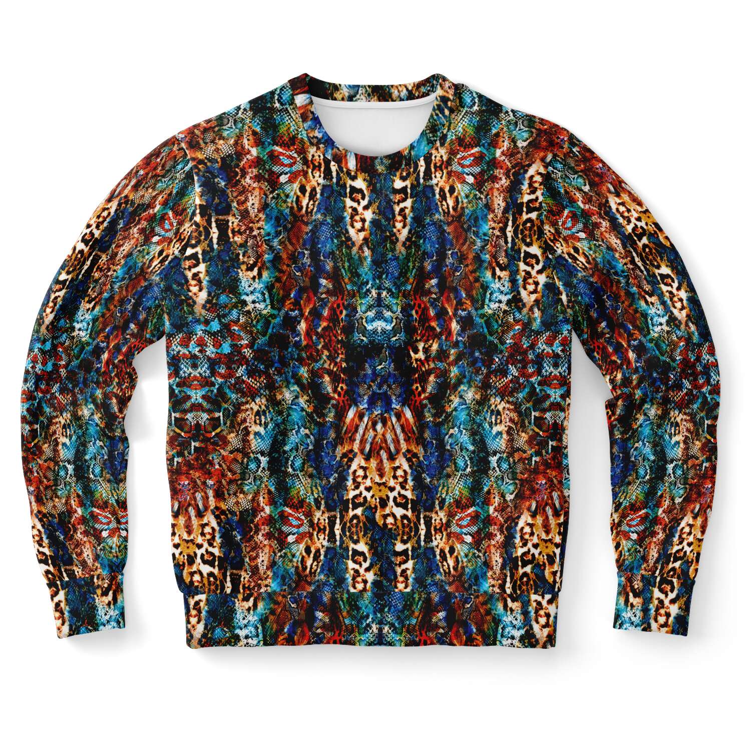 Abstract Art Forest Leopard Snake Animal Print Sweatshirt