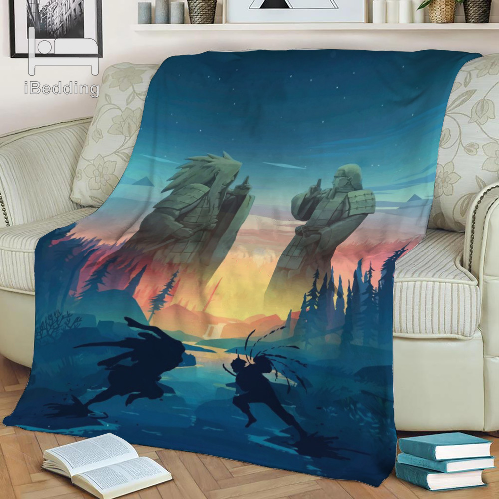 Teen Blanket Anime Japanese Summer Fleece Blanket Soft for Beds Coraline Flannal Throw Blanket Sofa Children’s Blanket Home alx