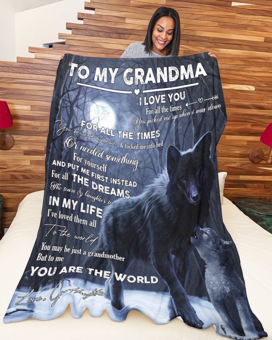 You Tucked Me Into The Bed Fleece Blanket, Happy Mother’s Day Ideas, Mother’s Day Gift From Granddaughter To Grandma, Home Decor Bedding Couch Sofa Soft and Comfy Cozy