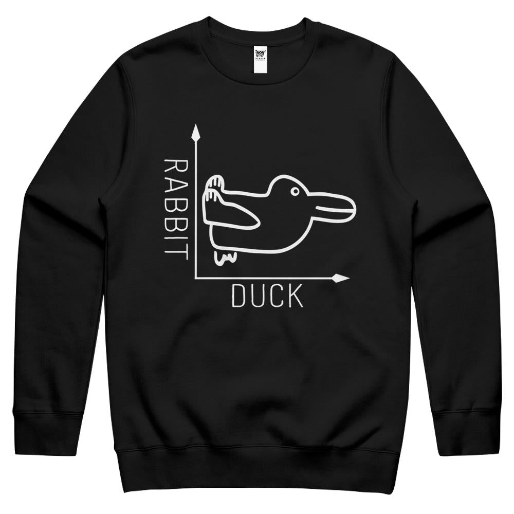 Wittgenstein Rabbit Duck Illusion Crewneck Sweatshirt