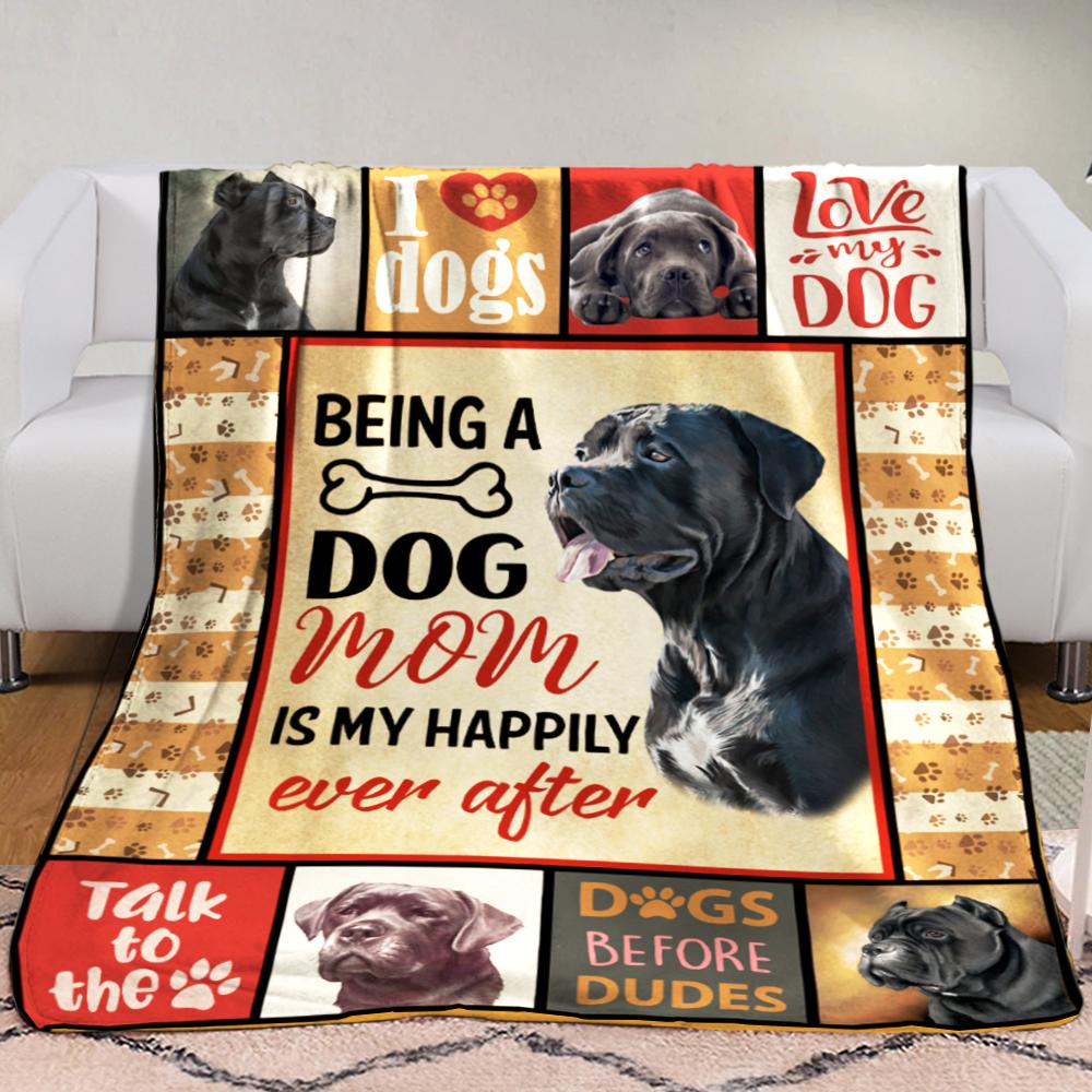 Cane Corso Dog Cane Corso Dog Fleece Blanket, Sherpa Blanket, Gift For Parent, Family Member, Friends Gift, Christmas Gift, Home Decor, Home Living-Up5