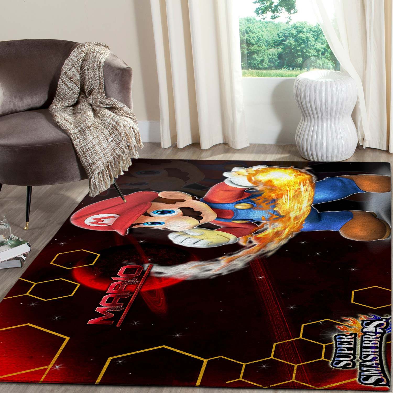 The 20 Rug Super Paper Mario Gaming Area Rugs Living Room Carpet FN041202 Christmas Gift Floor Decor