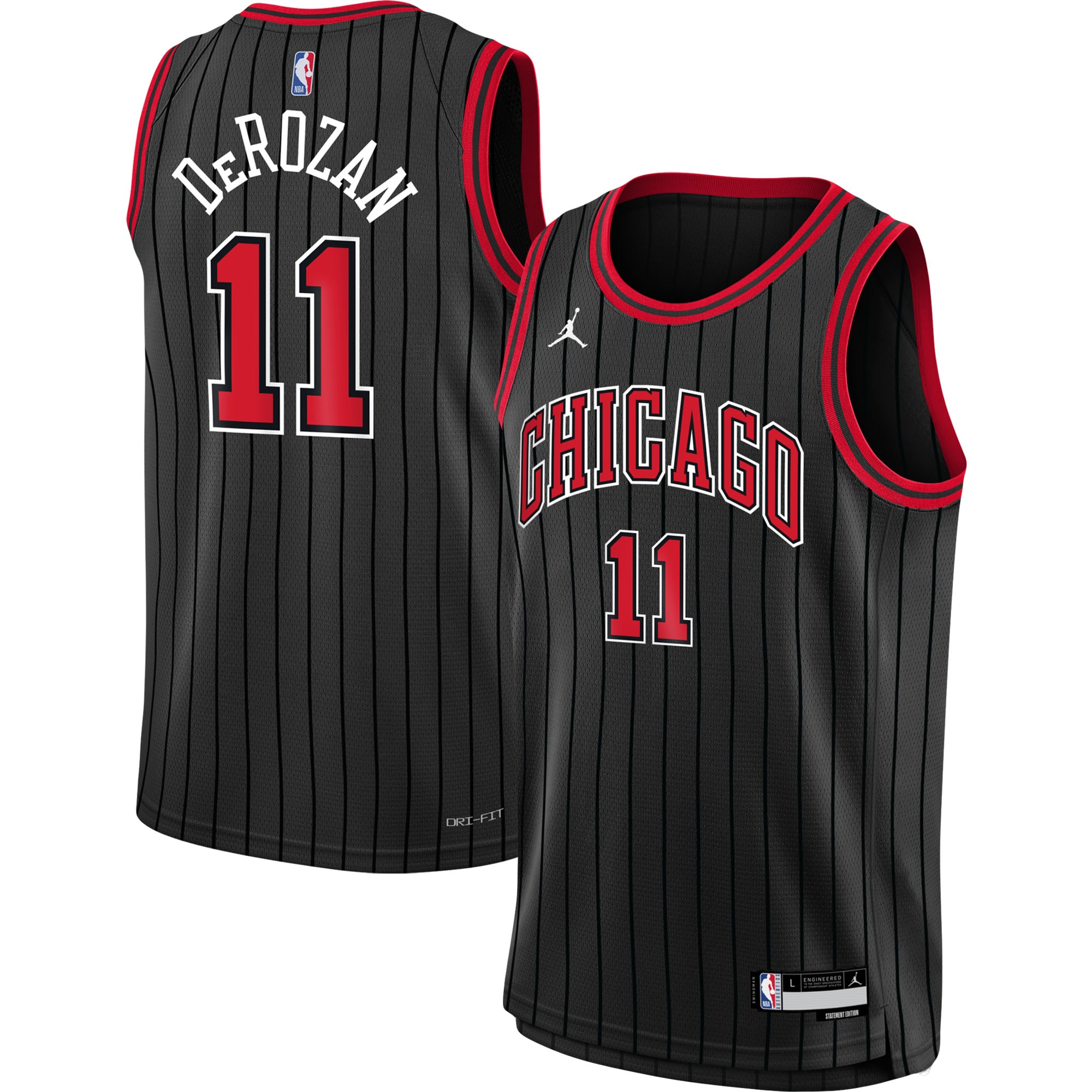 Youth Jordan Brand DeMar DeRozan Black Chicago Bulls Swingman Jersey – Statement Edition