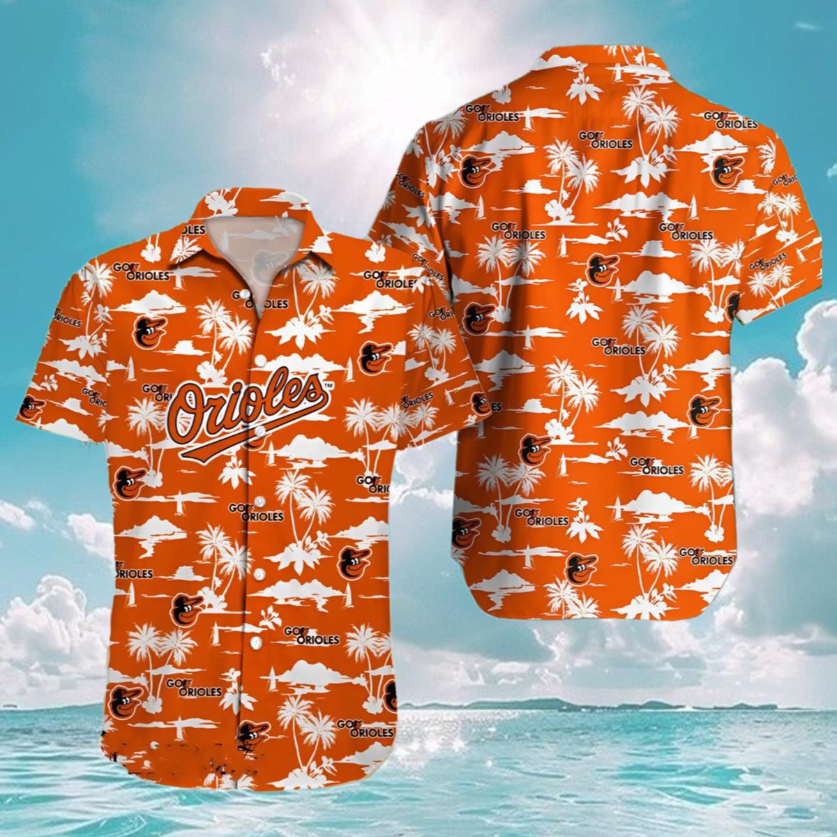 Orioles Hawaiian Shirt Day 2024 Tropical Island Pattern