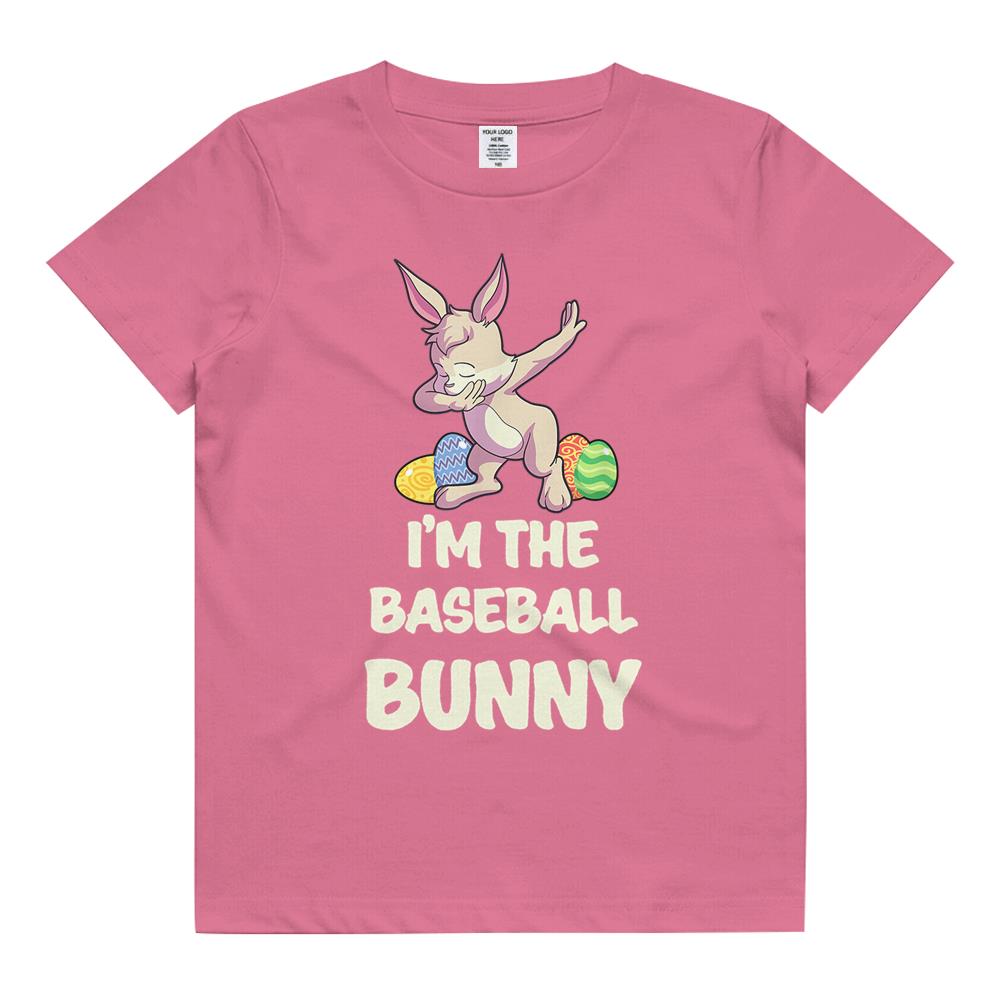 Baseball Bunny Matching Family Group Easter Party Kids T Shirt