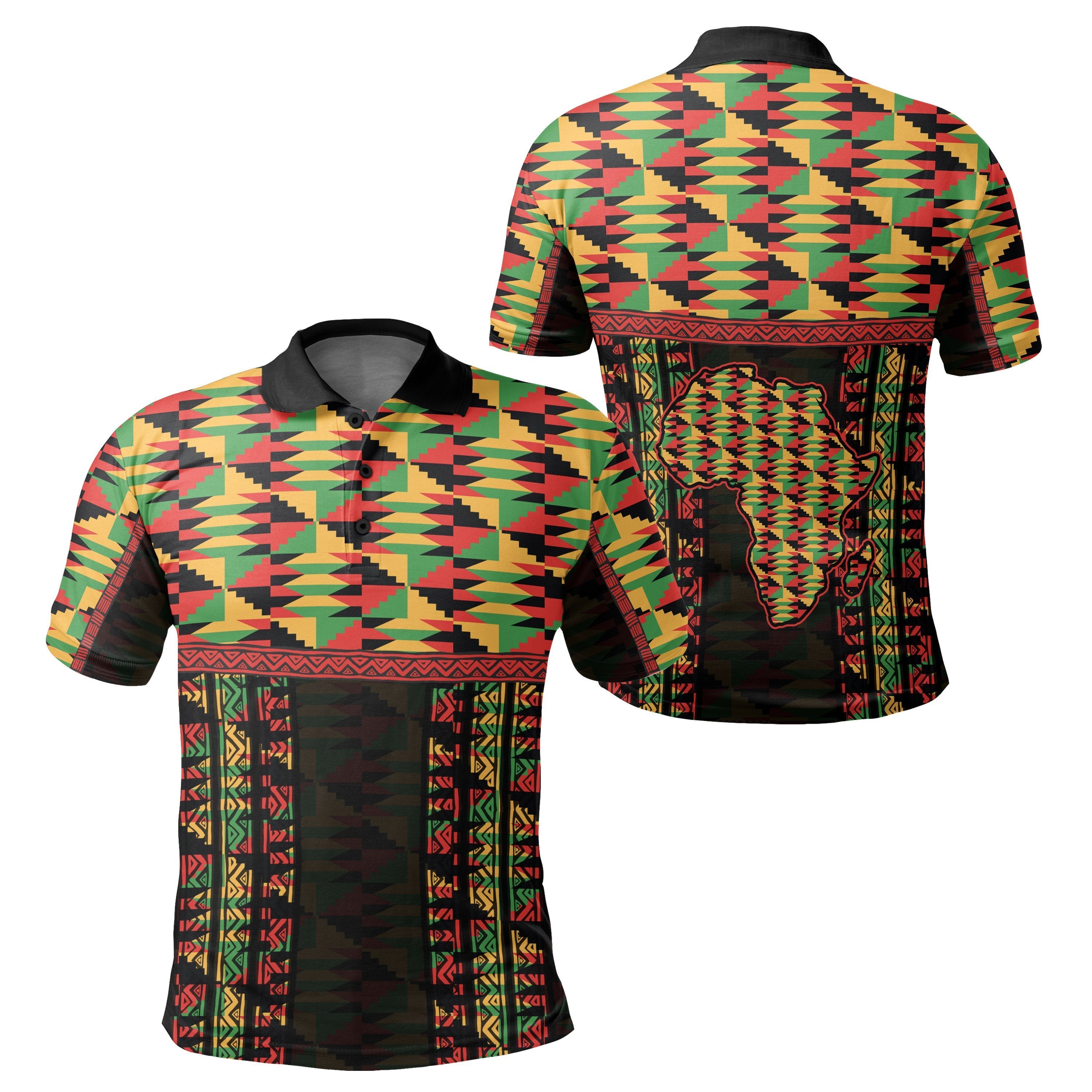 Greek Life Shirt – Greek Life Map Kente Ghana Special Polo Shirt