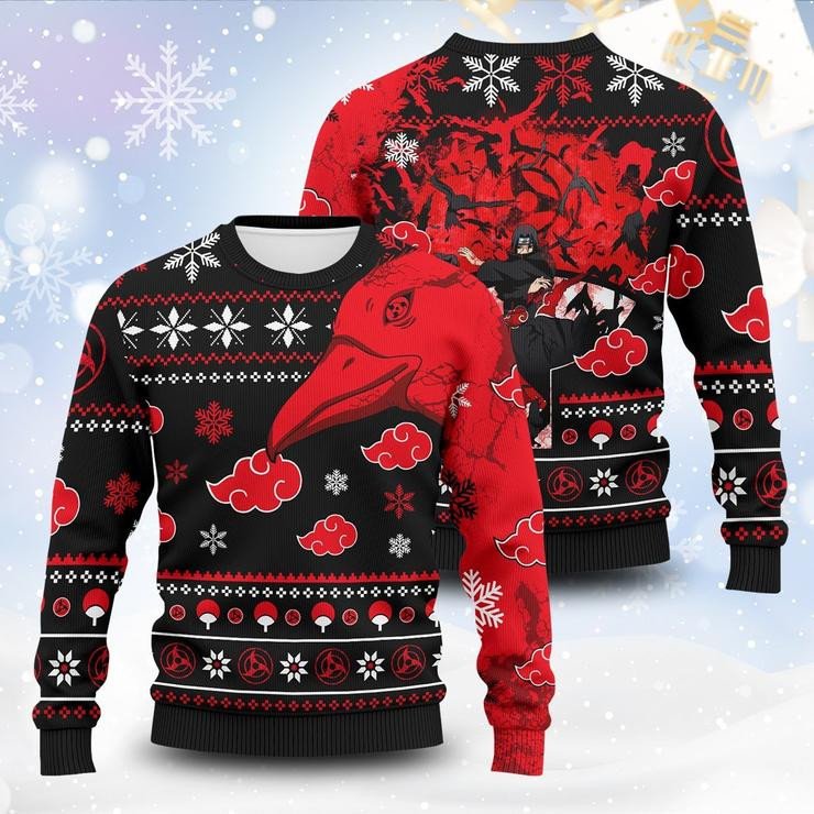 Akastsuki Naruto Anime Ugly Christmas Sweater