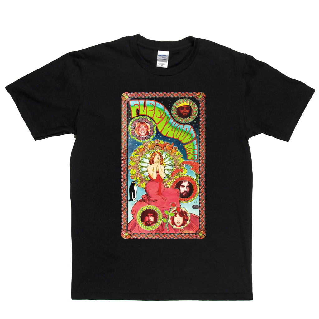 Fleetwood Mac Psychedelic Poster T-Shirt