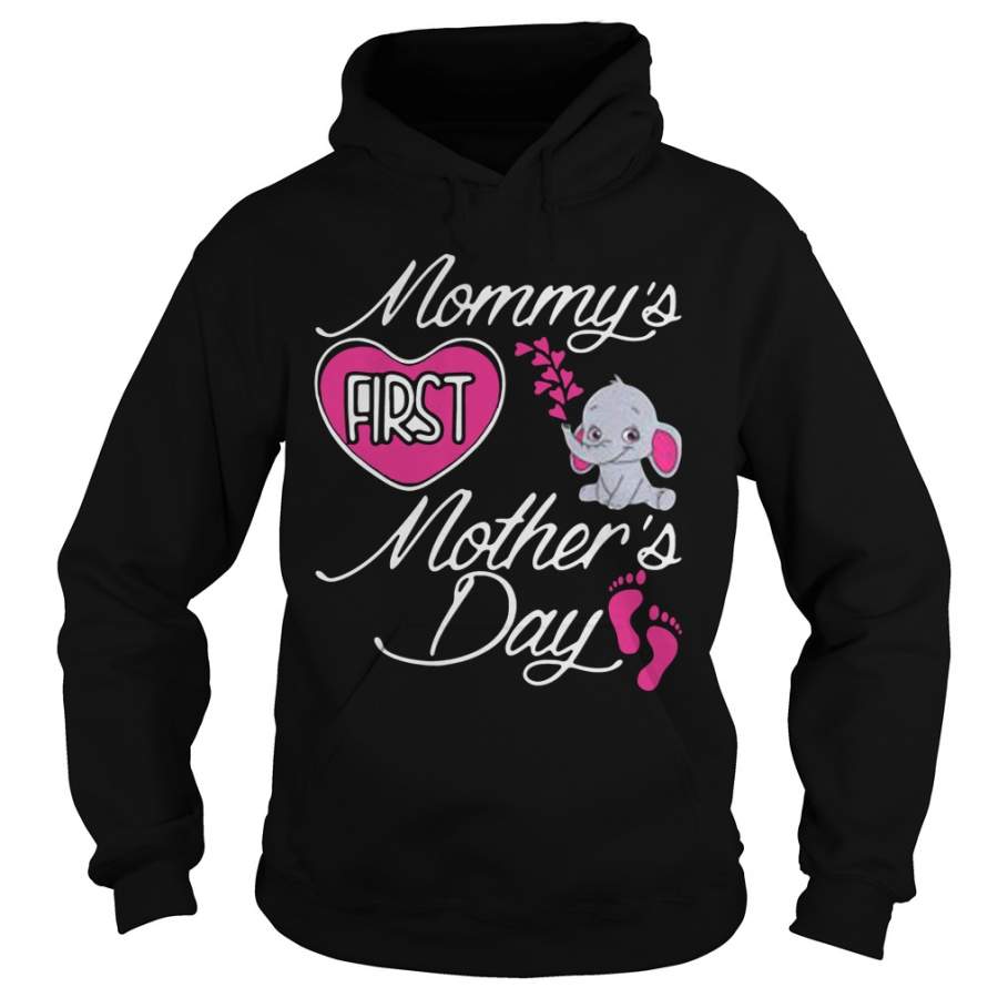 Mommy’s first mother’s day elephants Hoodie