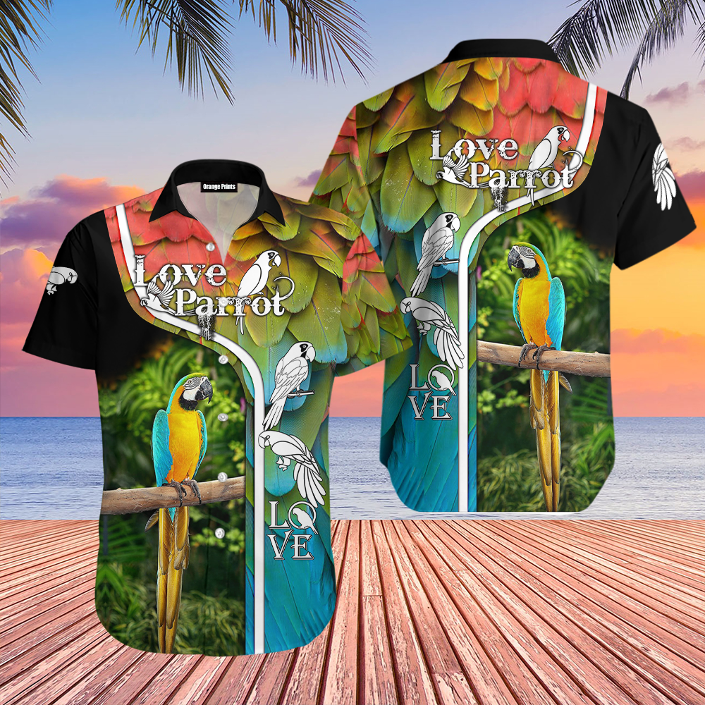 Love Parrot Aloha Hawaii Shirts For Men And Women Ha96767