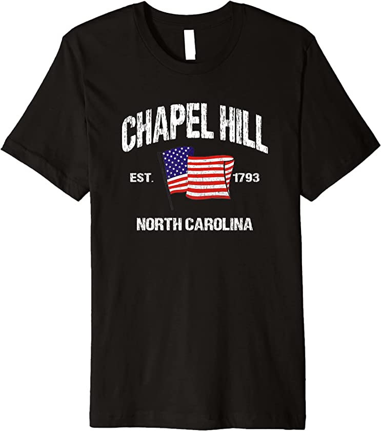 Chapel Hill North Carolina NC USA Stars & Stripes Vintage St Premium T-Shirt