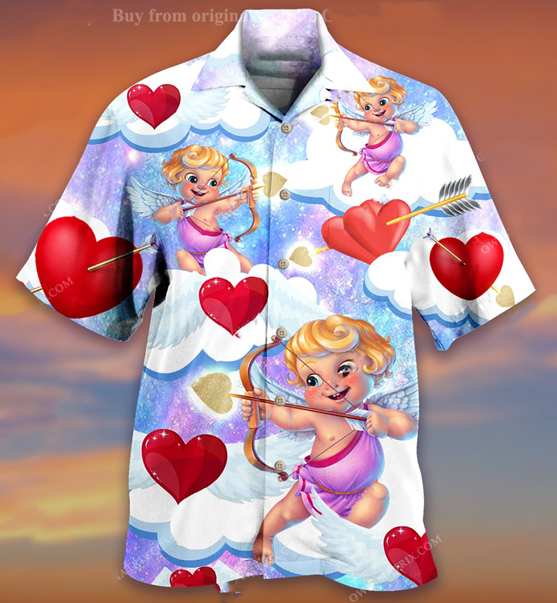 Love Cupid Hawaii Shirt For Husband Valentines Day Gift Ha12258