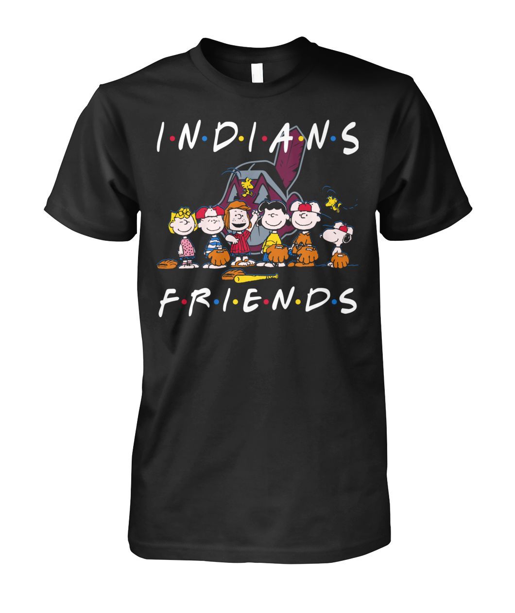 Indians Friends Cleveland Indians Baseball And Peanuts Comic Fans Shirts