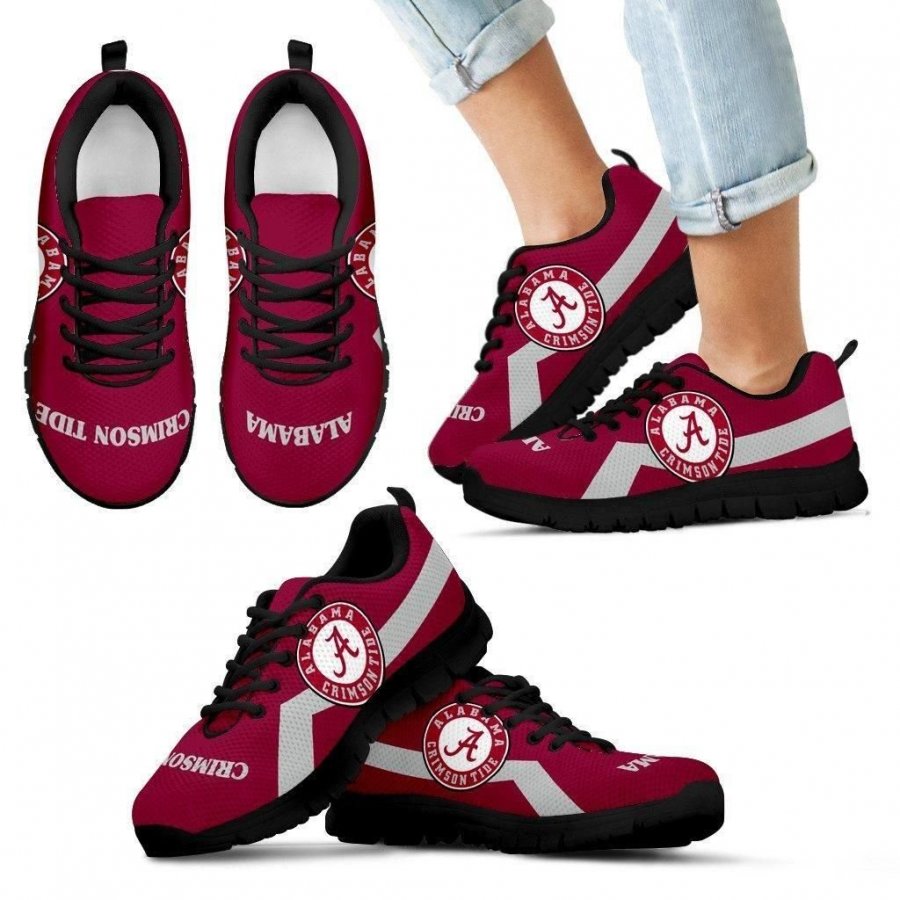 Alabama Crimson Tide Line Logo Sneakers #437