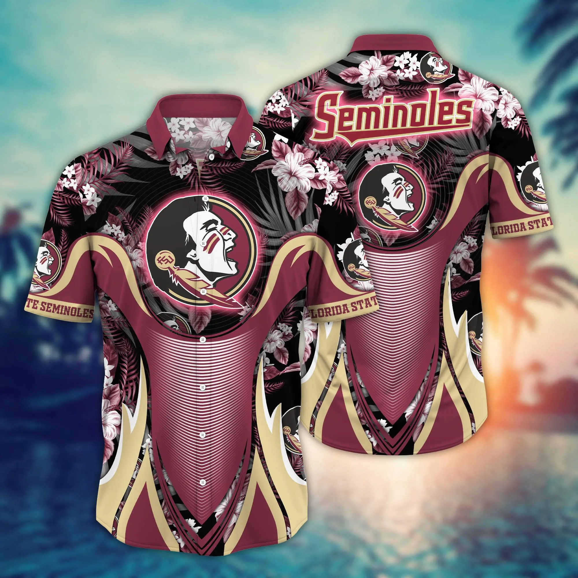 Florida State Seminoles NCAA Hawaiian Shirt Sunburn Aloha Shirt