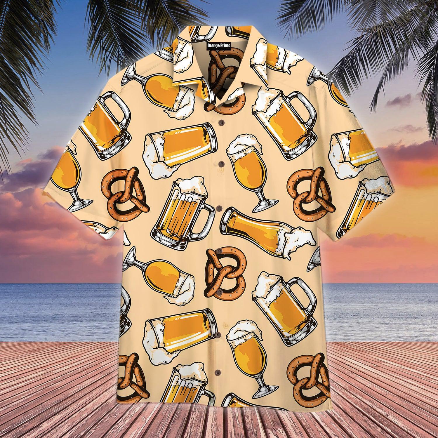 Colorful Glasses Cups And Mugs Of Beer Aloha Hawaii Shirts For Men Women Ha63527