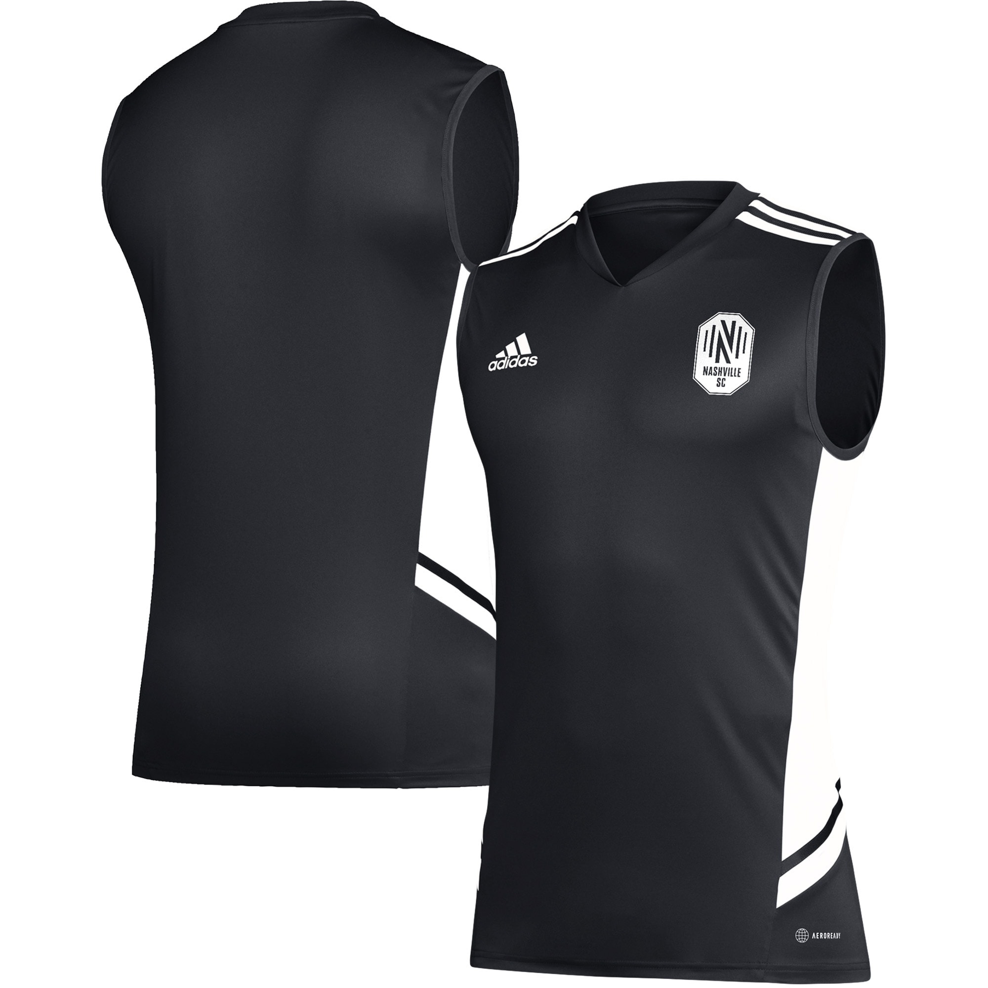 Nashville SC Sleeveless Training Jersey – Black/White