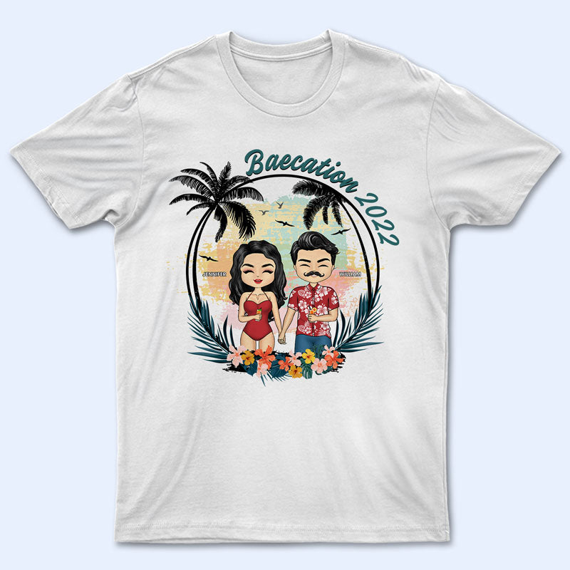 Beach Couple Baecation – Gift For Couple – Personalized Custom T Shirt