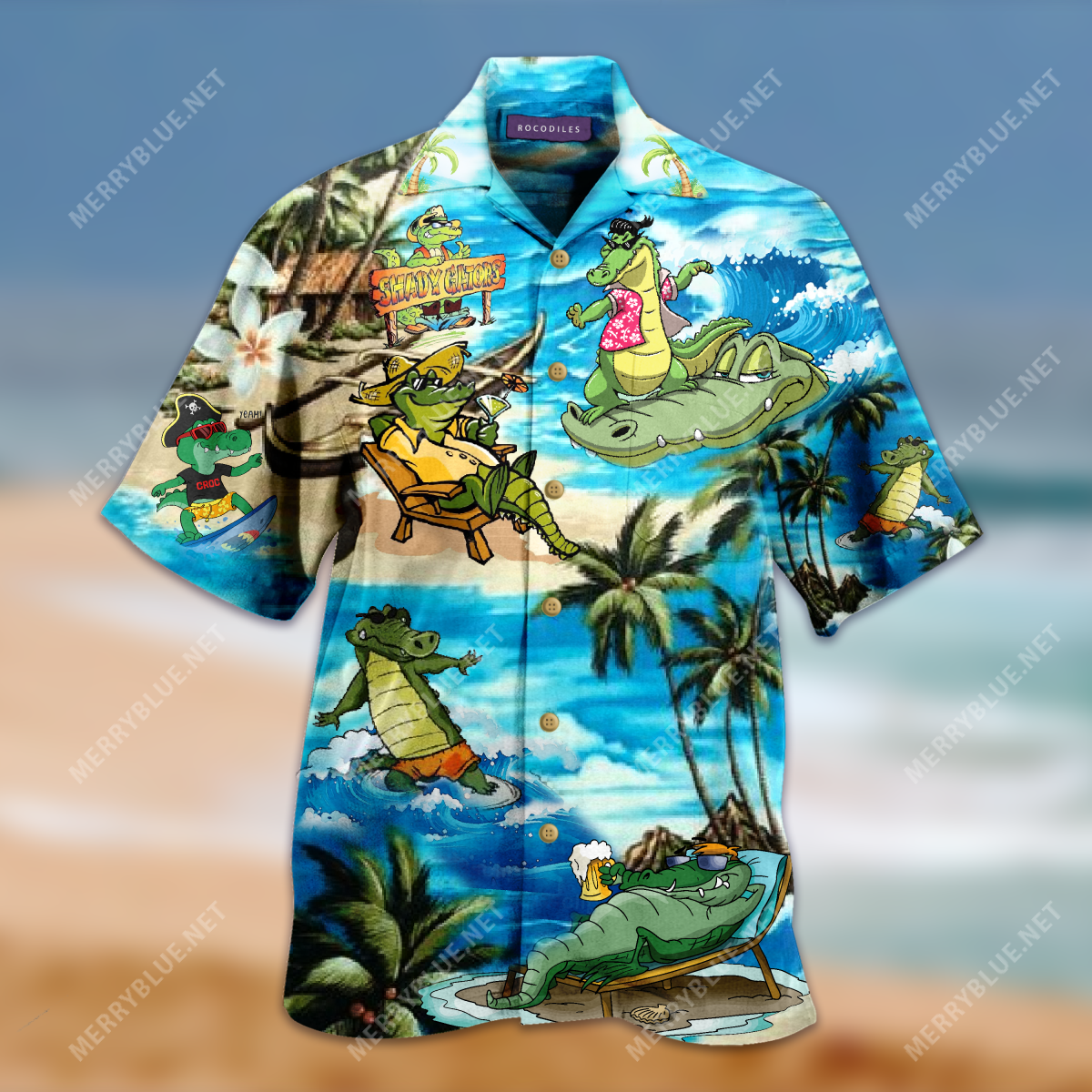 Amazing Crocodile Unisex Hawaiian Shirt