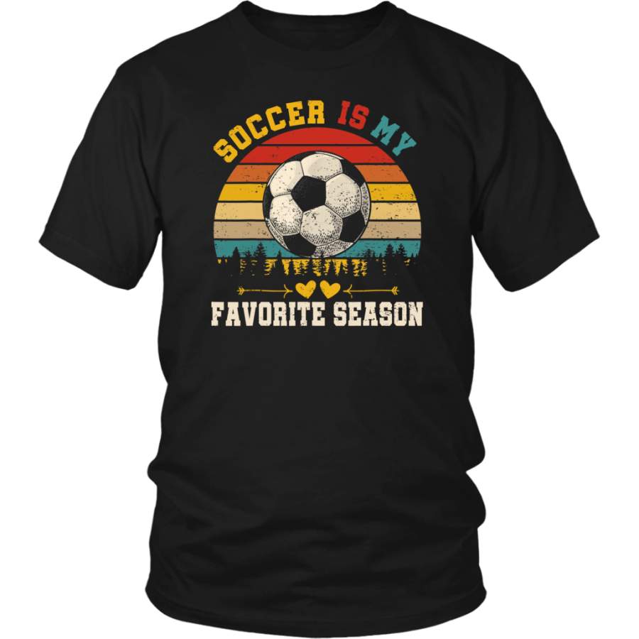 Soccer Is My Favorite Season Vintage T Shirt