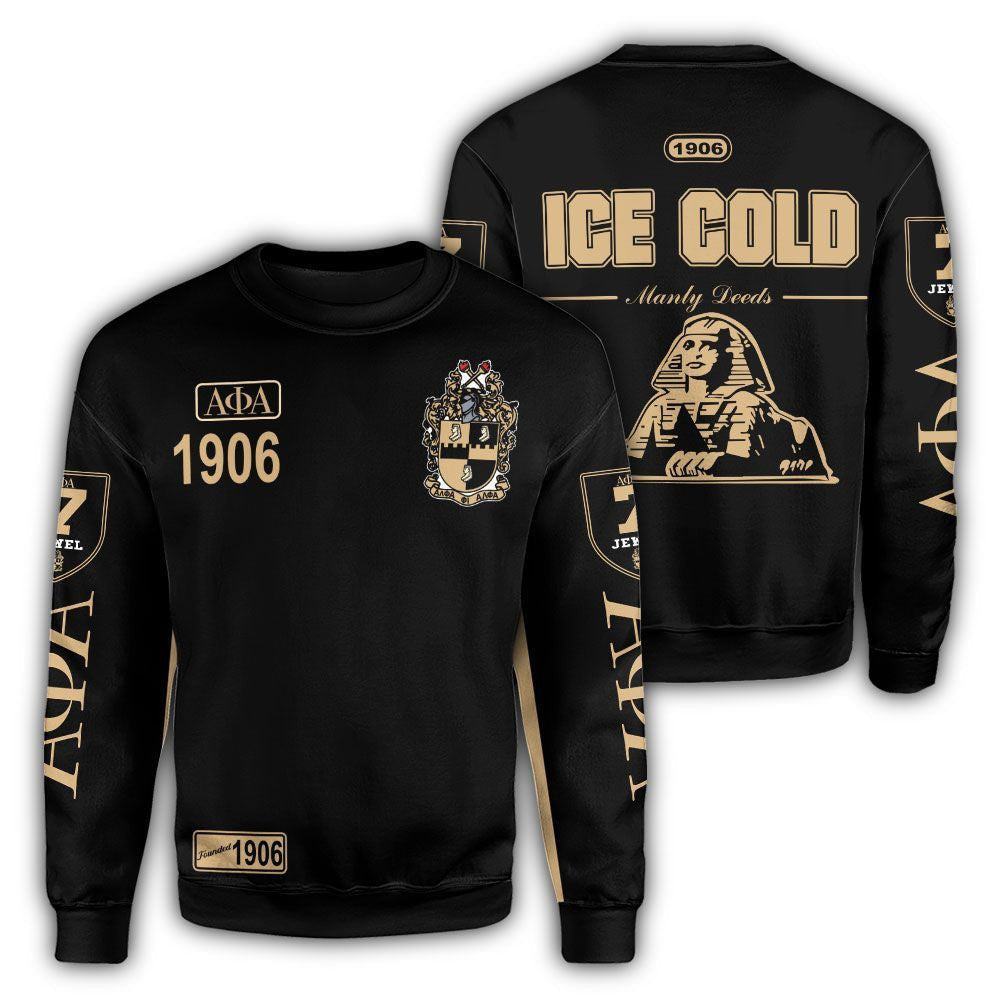 Fraternity Sweatshirt – 1906 Ice Cold Alpha Phi Alpha Giza Crewneck Sweatshirt