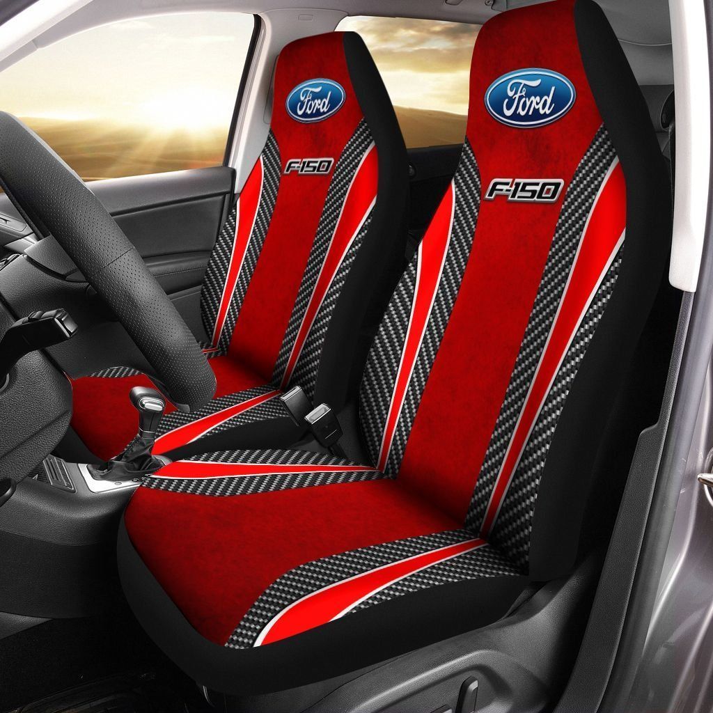 Ford F150 TDV Car Seat Cover (Set of 2) Ver 2 (Red)