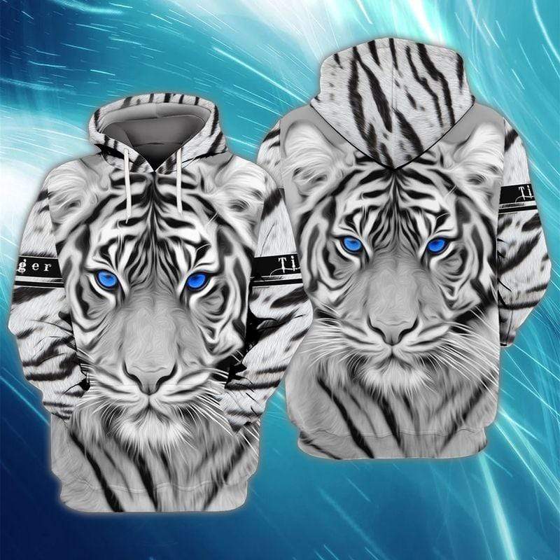 Amazing White Tiger Hoodie #V