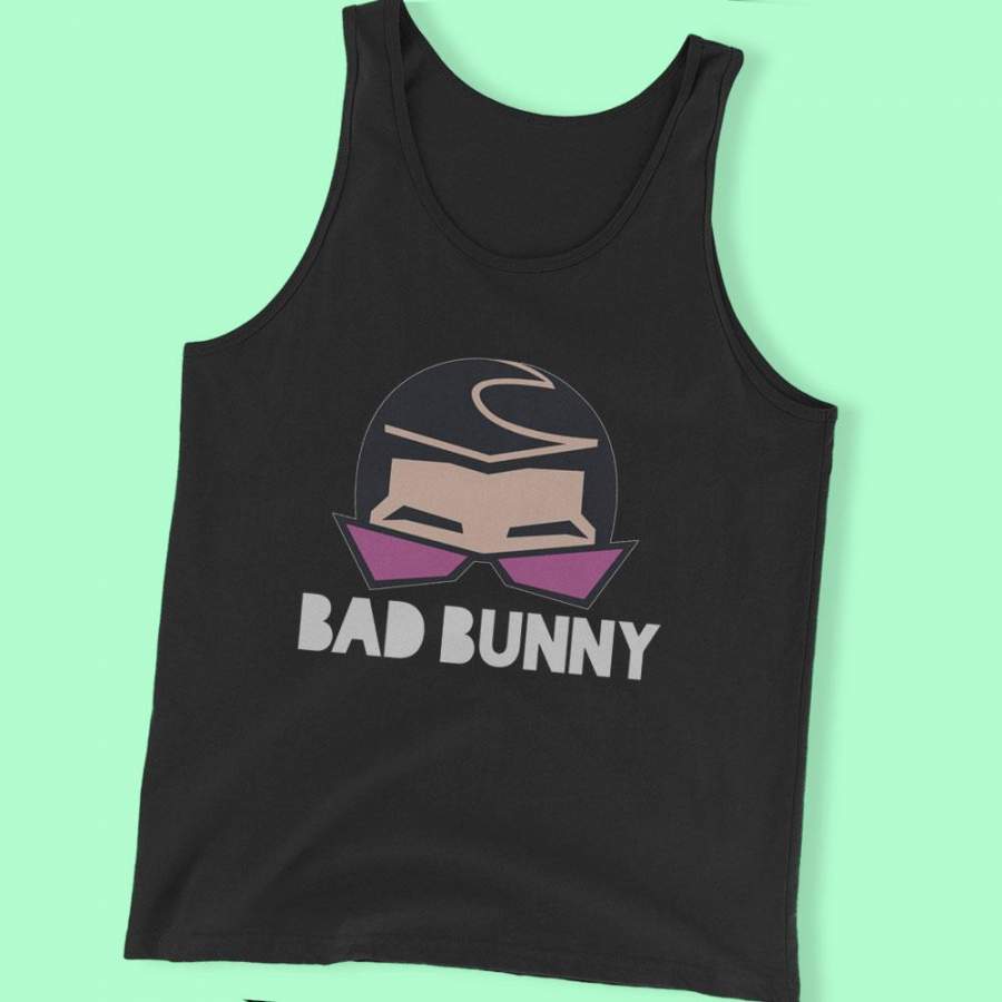 Tmi Bad Bunny Hair And Glasses Style Men’S Tank Top