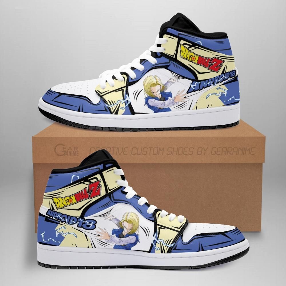 Android 18 Sneakers Custom Anime Dragon Ball Shoes Unisex Men Women