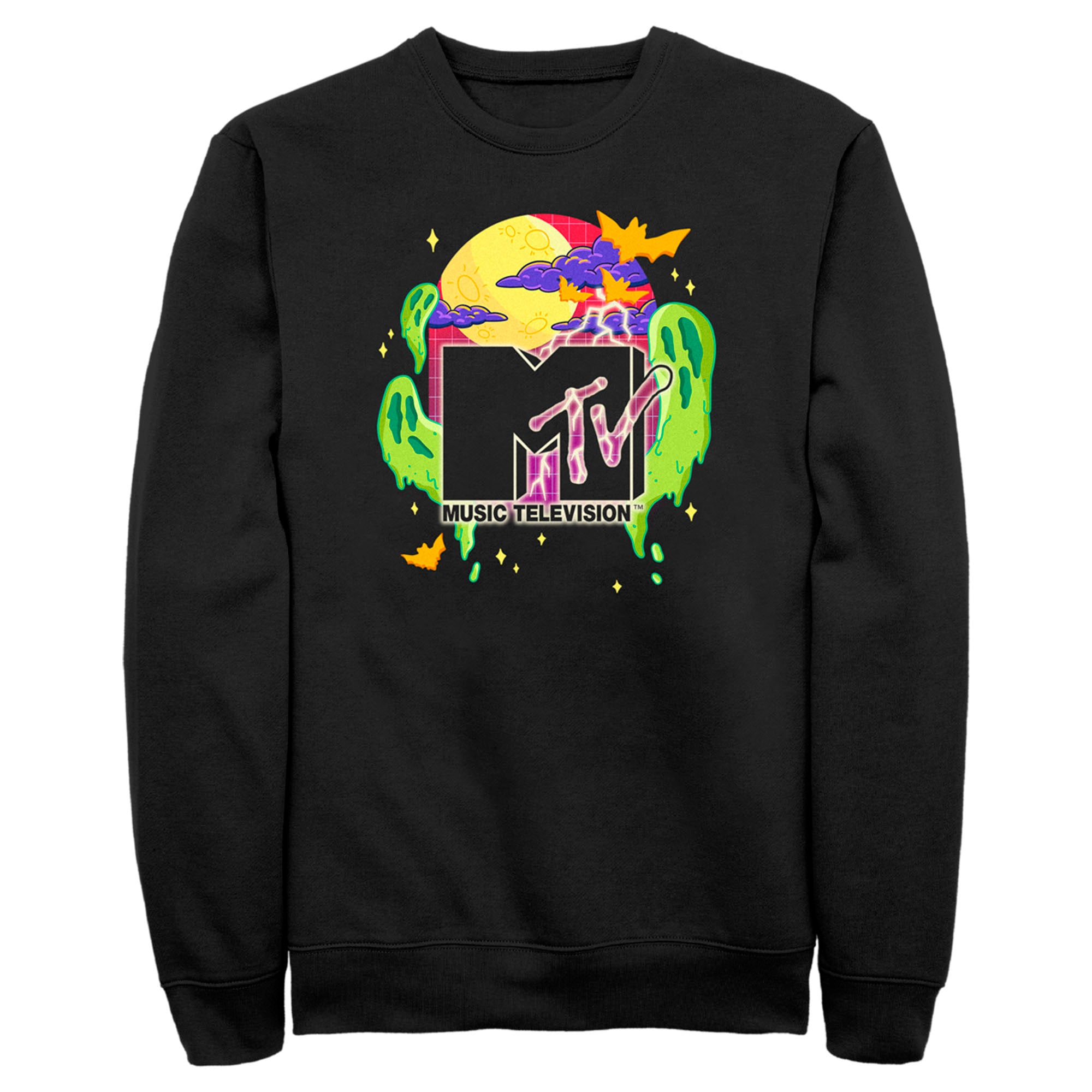 Men’S Mtv Colorful Halloween Logo Sweatshirt