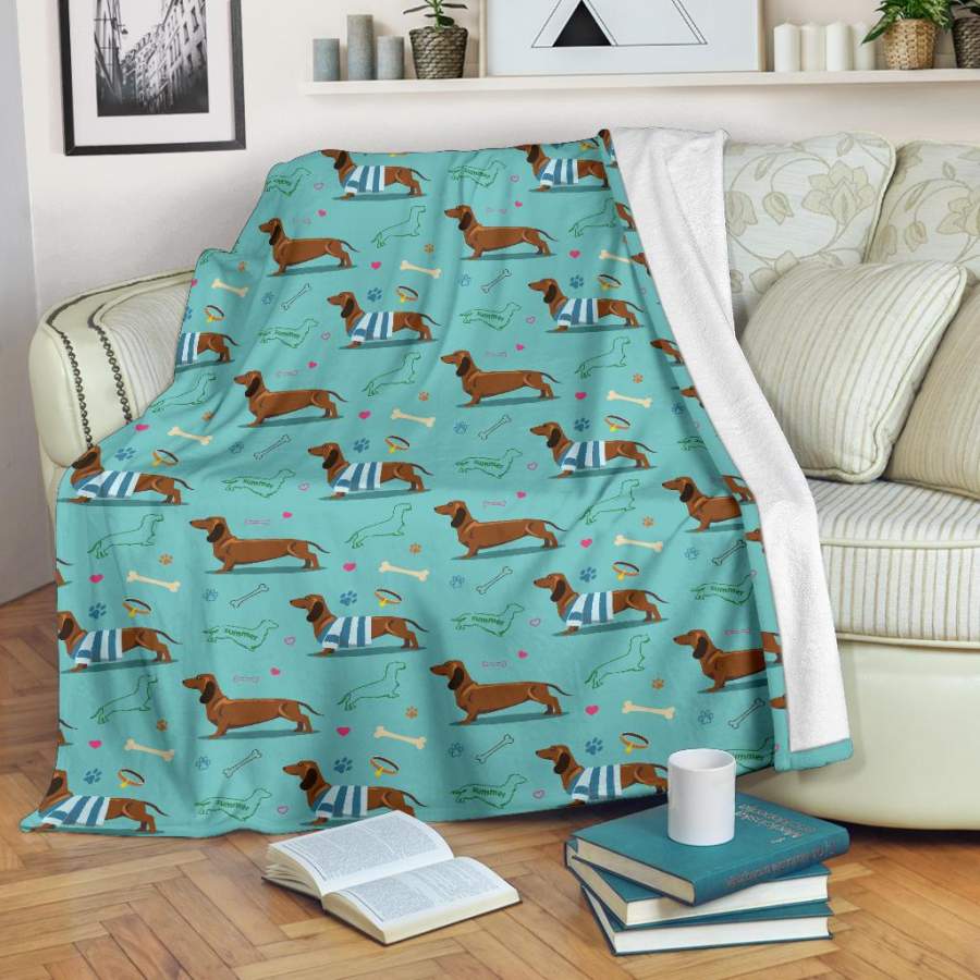 Dachshund Throw Blanket