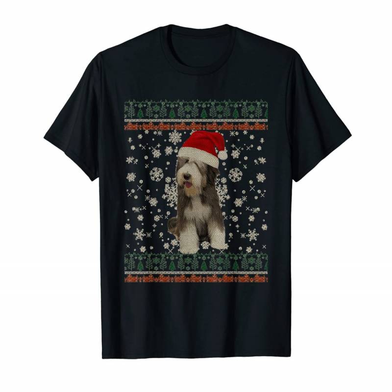 Ugly Christmas Old English Sheepdog Dog Xmas Merry Christmas T-shirt