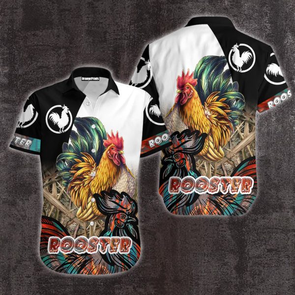 Rooster Hawaii Shirt For Men Women Ha2521