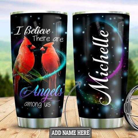 Personalized Cardinal Angels Stainless Steel Tumbler, Personalized Tumblers, Tumbler Cups, Custom Tumblers By Blueshirtfarm Fashion