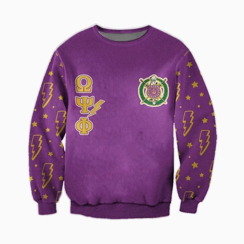 Fraternity Sweatshirt – Pearl Omega Psi Phi Hand Sign Sweatshirt