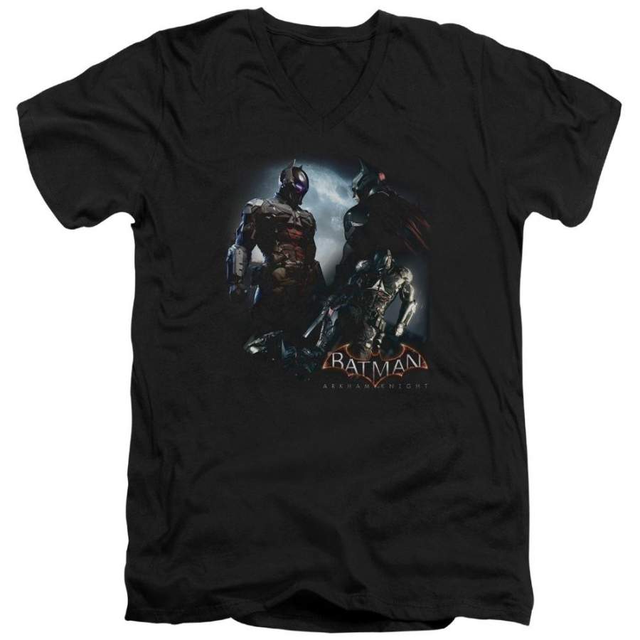 Batman – Arkham Face Off Men’s V-Neck T-Shirt