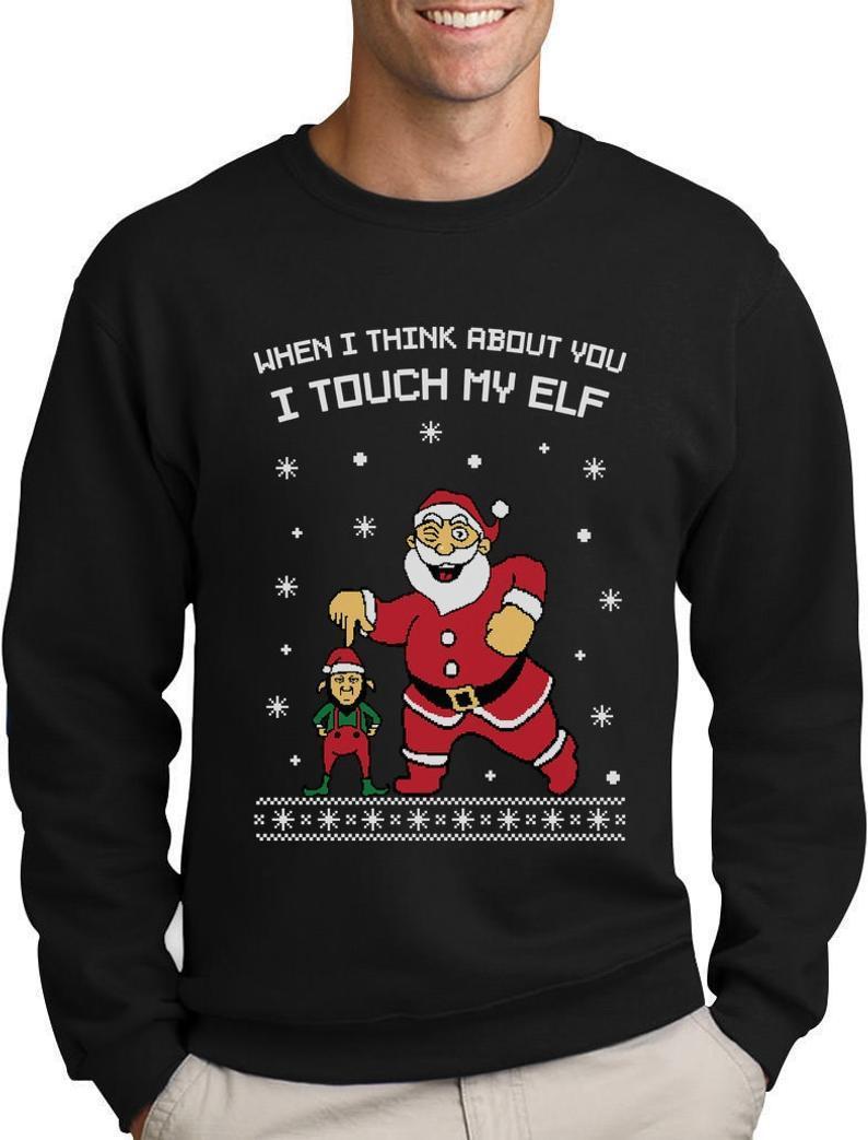 Touch My Elf Ugly Christmas Sweater | Unisex | Adult | Us1746