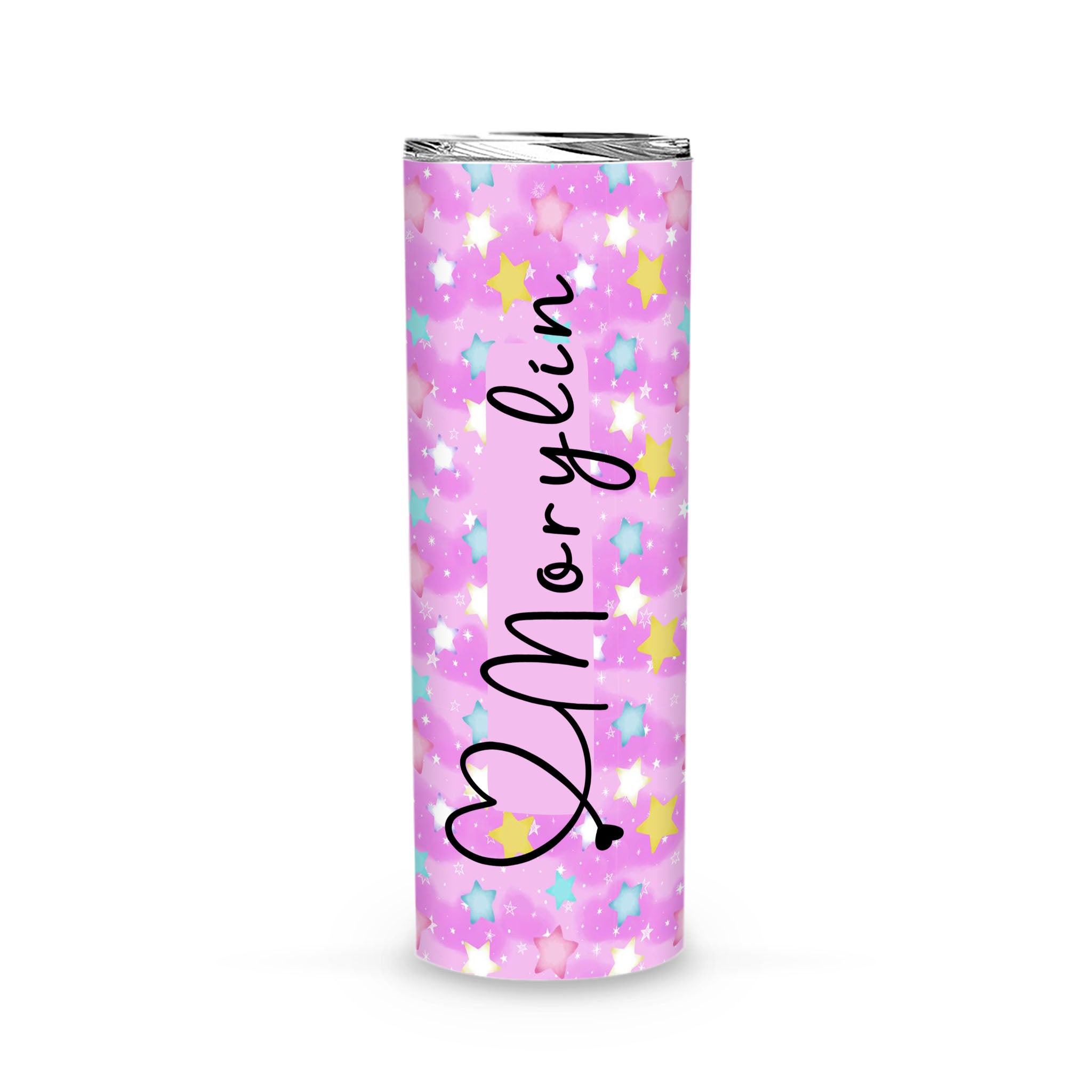 Twinkle Stars Personalized 20Oz Skinny Tumbler, Birthday Gift, Gift For Daughter, Gift For Son, Gift For Her – Skinny Tumbler