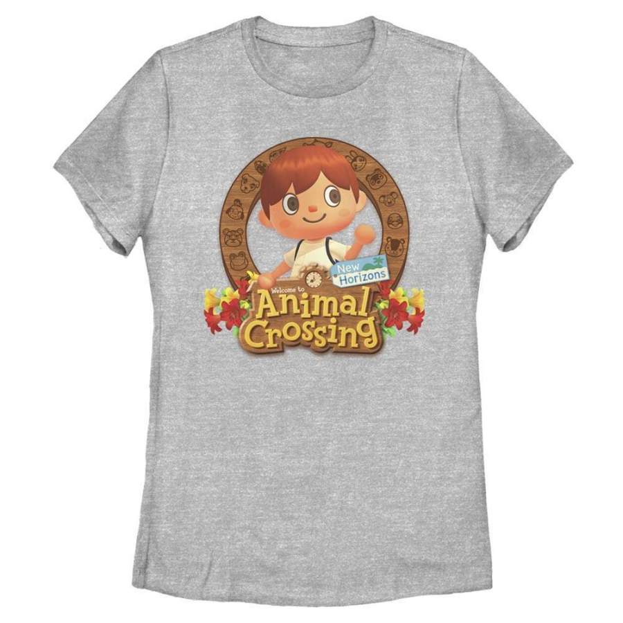 Villager Emblem – Animal Crossing Nintendo Women’s T-Shirt, Heather Grey