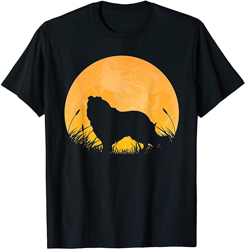 Collie Easy Halloween Outfit Puppy Dog Pup Moon Costume Gift T-Shirt