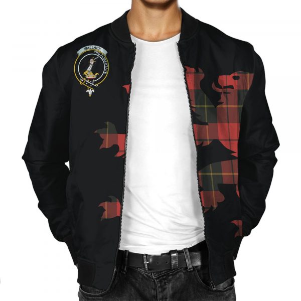 Wallace Lion & Thistle All Over Printed Bomber Jacket Us Size