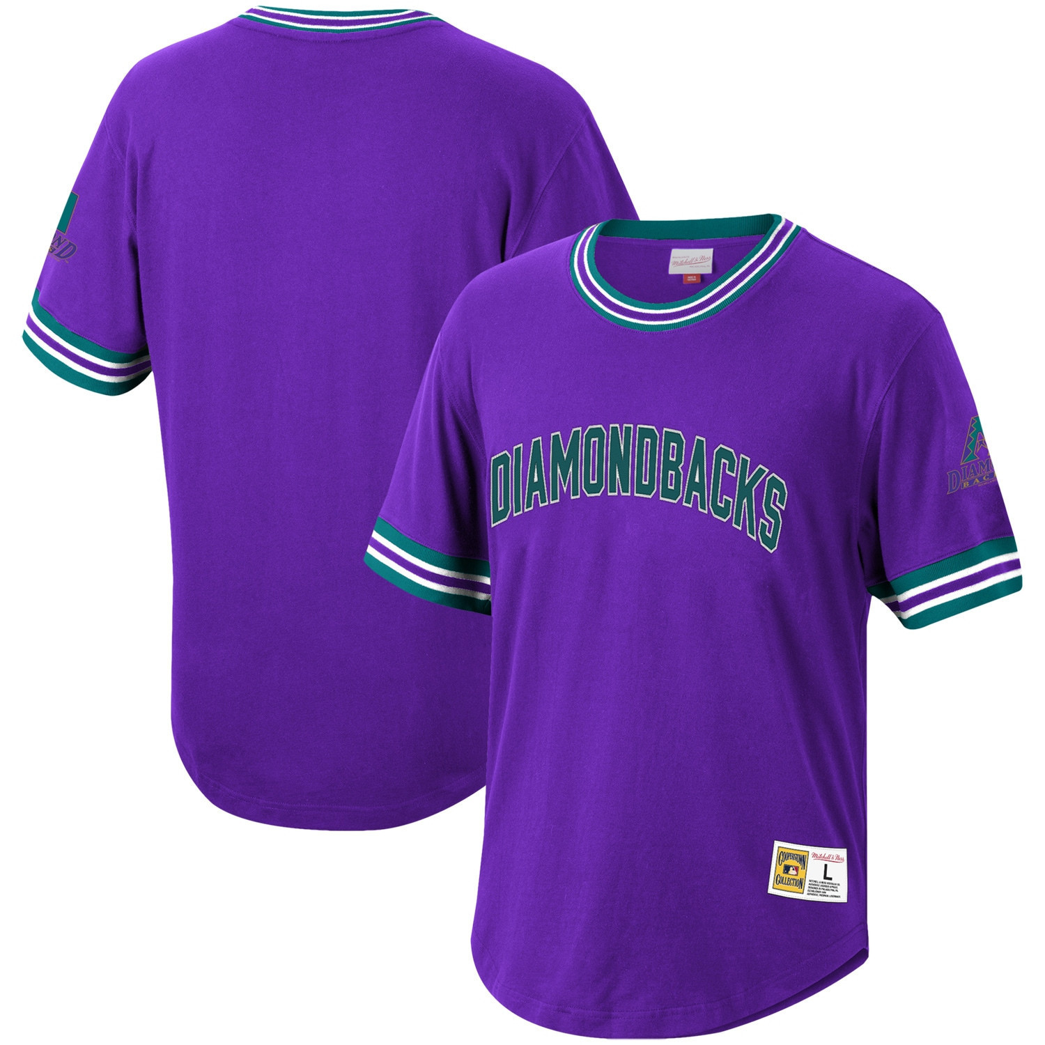 Arizona Diamondbacks Mitchell & Ness Cooperstown Collection Wild Pitch Jersey T-shirt – Purple MLB